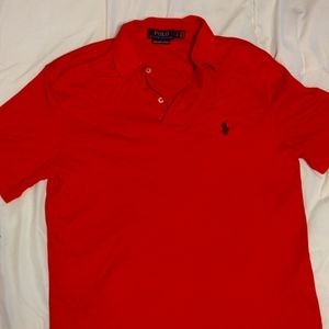 Mens Red Polo Brand pilo size small